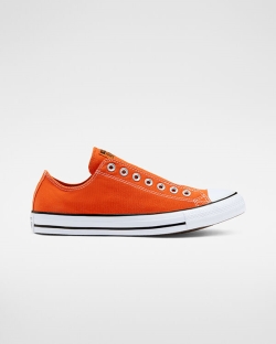 Converse Seasonal Color Chuck Taylor All Star Női Slip On Fekete/Fehér/Narancssárga | TDANYPC-HU